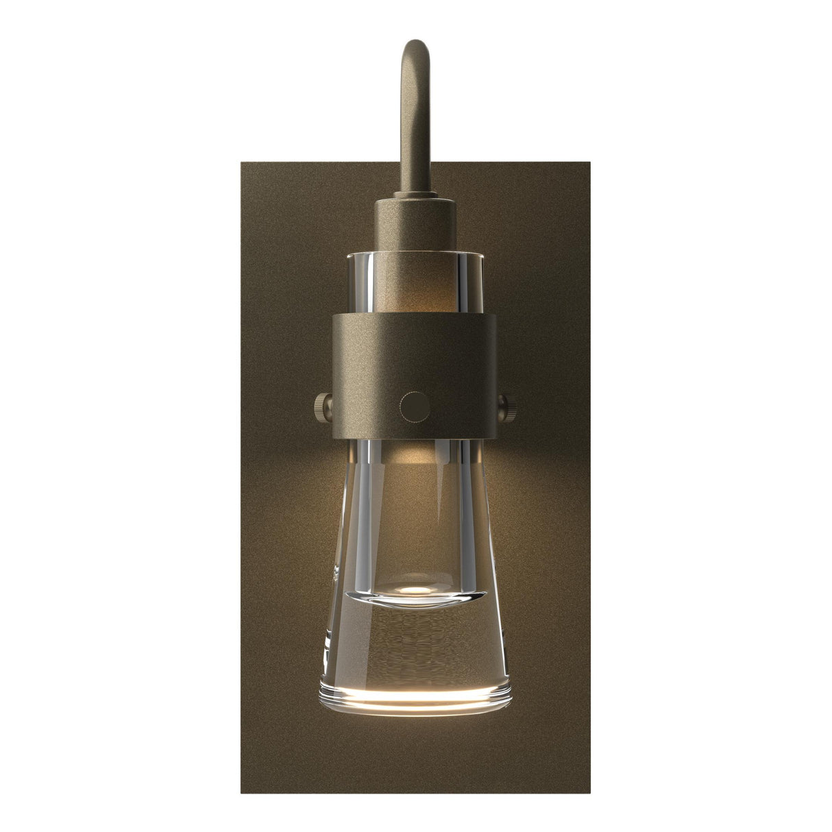 Hubbardton Forge 2012 Soft Gold Clear Glass (ZM) Erlenmeyer ADA Sconce