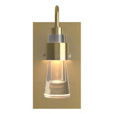 Hubbardton Forge 2012 Modern Brass Clear Glass (ZM) Erlenmeyer ADA Sconce