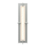 Hubbardton Forge 2013 Vintage Platinum Seeded Clear Glass (II) Ethos Large LED Sconce