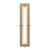 Hubbardton Forge 2013 Soft Gold Seeded Clear Glass (II) Ethos Large LED Sconce