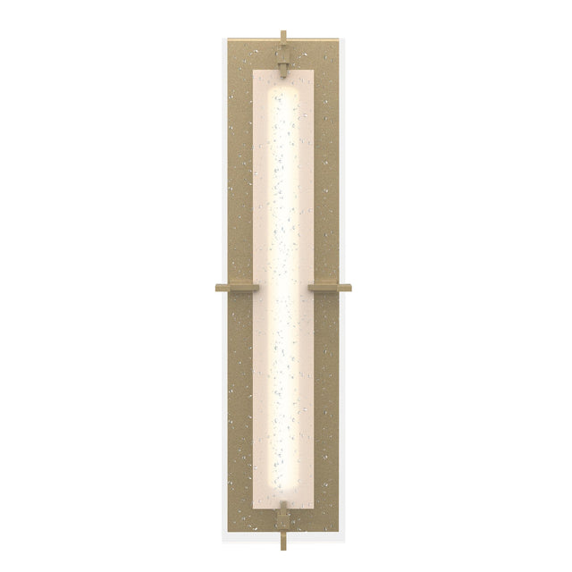 Hubbardton Forge 2013 Soft Gold Seeded Clear Glass (II) Ethos Large LED Sconce