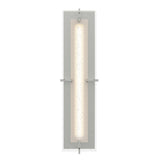 Hubbardton Forge 2013 Sterling Seeded Clear Glass (II) Ethos Large LED Sconce
