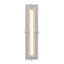 Hubbardton Forge 2013 Sterling Seeded Clear Glass (II) Ethos Large LED Sconce