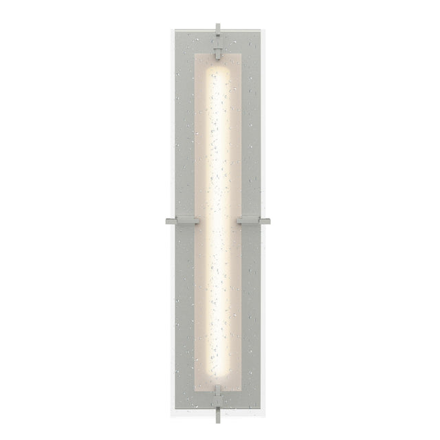 Hubbardton Forge 2013 Sterling Seeded Clear Glass (II) Ethos Large LED Sconce
