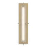 Hubbardton Forge 2013 Modern Brass Seeded Clear Glass (II) Ethos Large LED Sconce