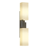 Hubbardton Forge 2012 Dark Smoke Opal Glass (GG) Ondrian 2 Light Sconce