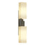 Hubbardton Forge 2012 Dark Smoke Opal Glass (GG) Ondrian 2 Light Sconce