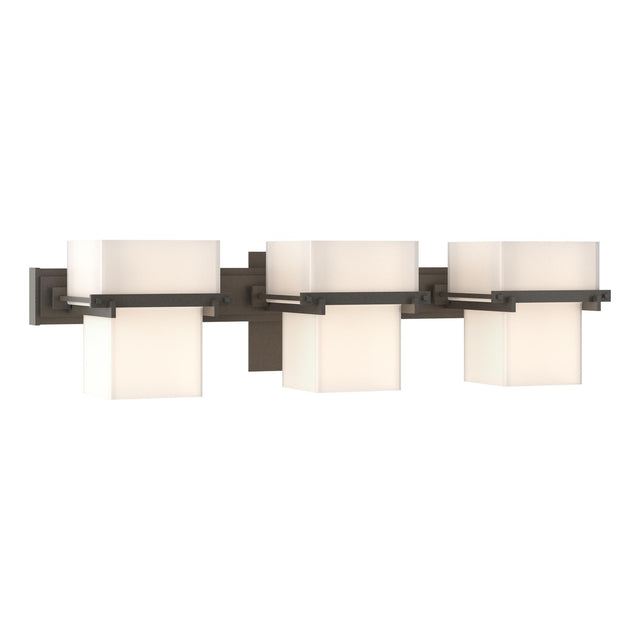 Hubbardton Forge 2005 Dark Smoke Opal Glass (GG) Kakomi 3 Light Sconce
