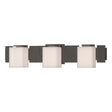 Hubbardton Forge 2005 Dark Smoke Opal Glass (GG) Impressions 3 Light Sconce