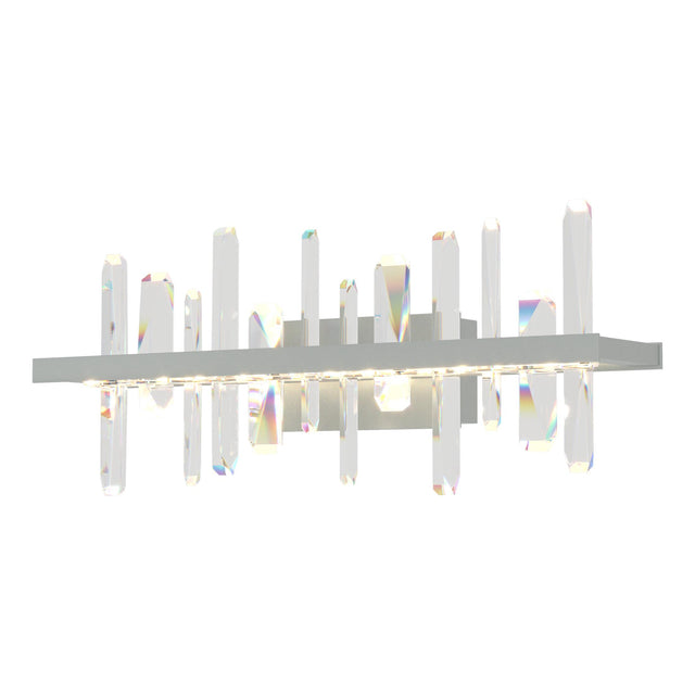 Hubbardton Forge 2017 Vintage Platinum Crystal Solitude LED Sconce