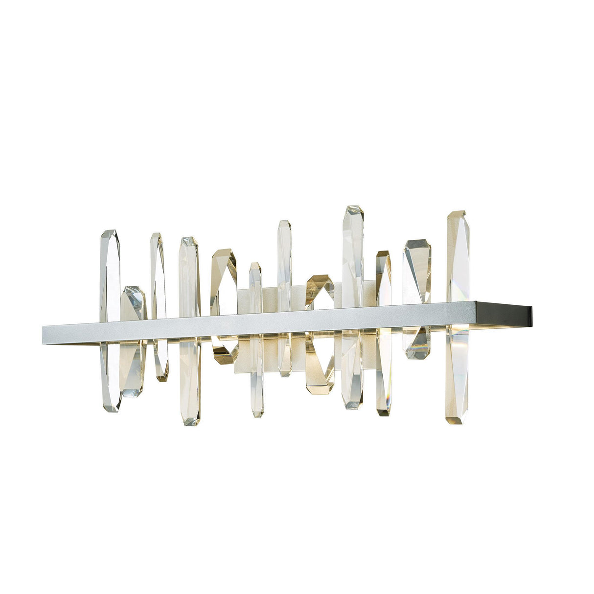 Hubbardton Forge 2017 Vintage Platinum Crystal Solitude LED Sconce