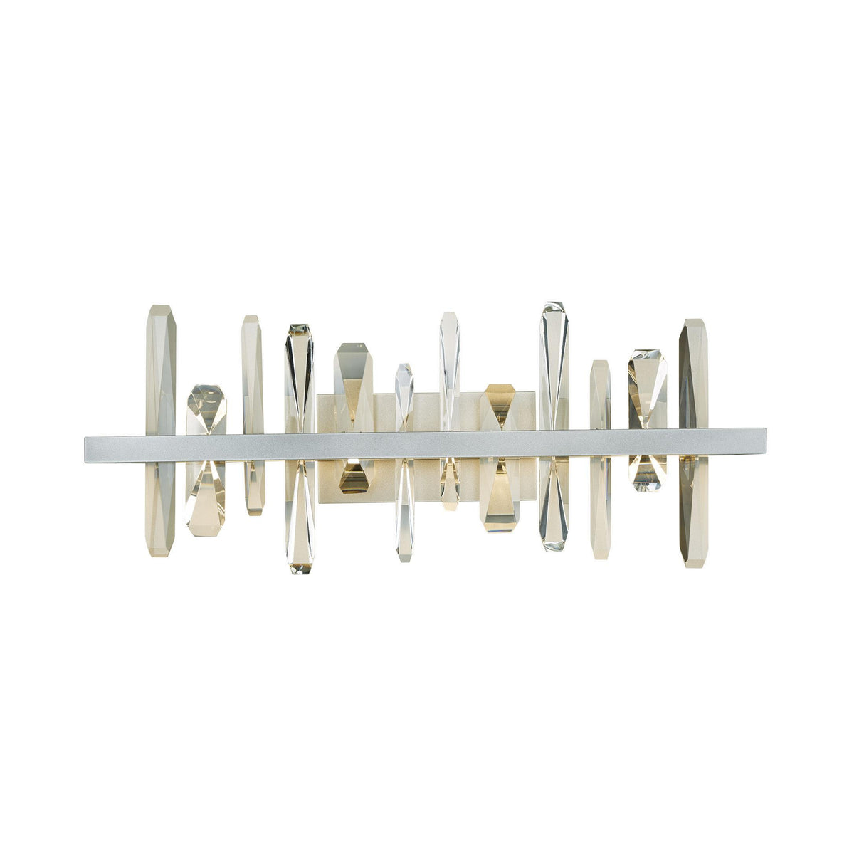 Hubbardton Forge 2017 Vintage Platinum Crystal Solitude LED Sconce