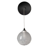 Hubbardton Forge 2023 Ink Frosted Glass (FD) Fritz Globe Low Voltage Sconce