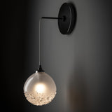 Hubbardton Forge 2023 Ink Frosted Glass (FD) Fritz Globe Low Voltage Sconce