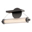 Hubbardton Forge 2021 Dark Smoke Black Wood Clear Glass (ZM) Libra LED Sconce