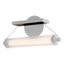 Hubbardton Forge 2021 Vintage Platinum Black Wood Clear Glass (ZM) Libra LED Sconce