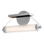 Hubbardton Forge 2021 Sterling Black Wood Clear Glass (ZM) Libra LED Sconce