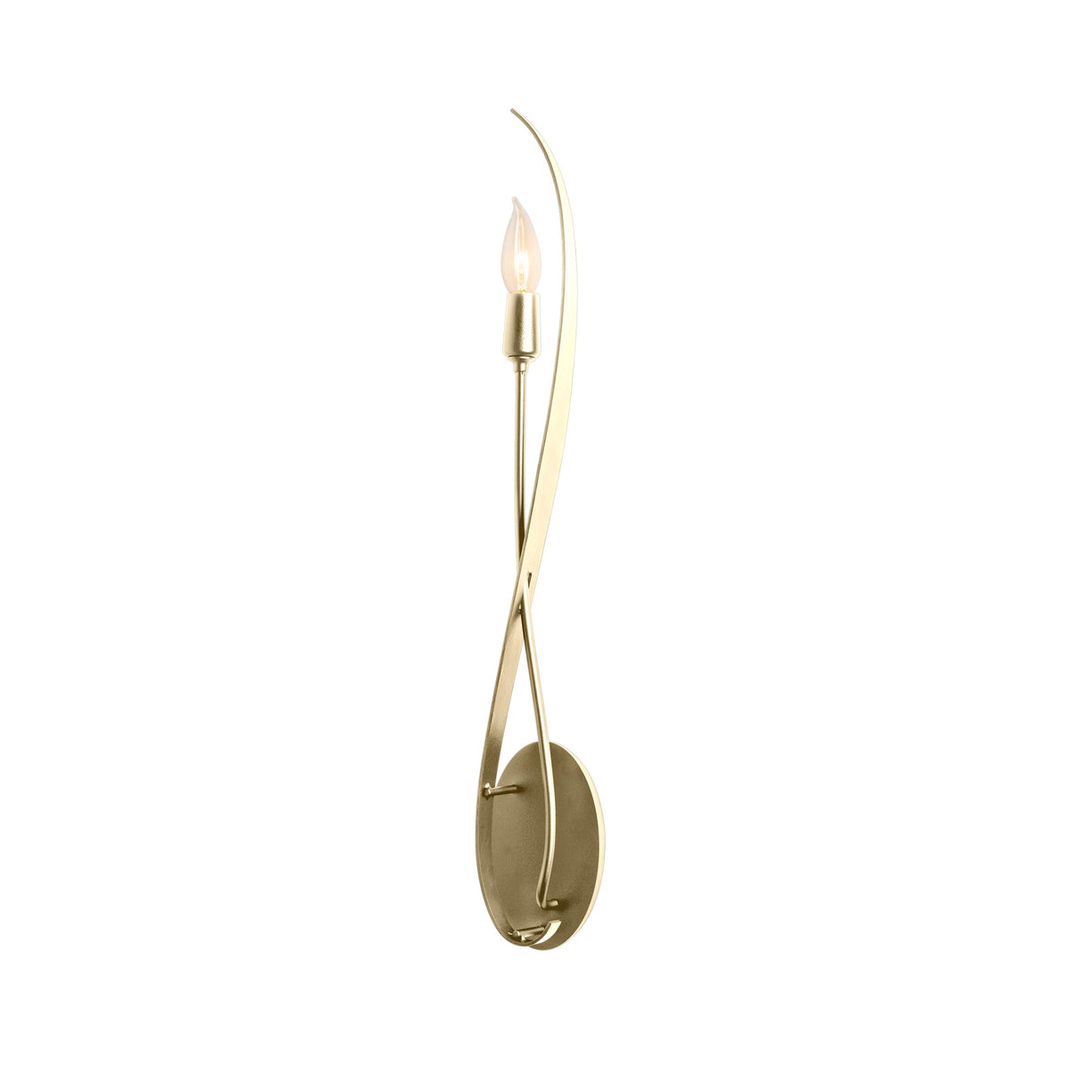Hubbardton Forge 2021 Modern Brass Willow Sconce