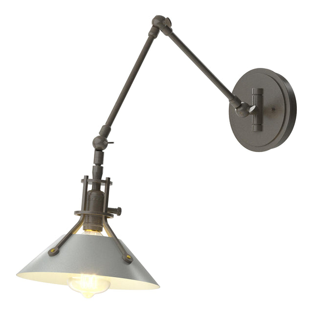 Hubbardton Forge 2015 Dark Smoke Vintage Platinum Henry Sconce