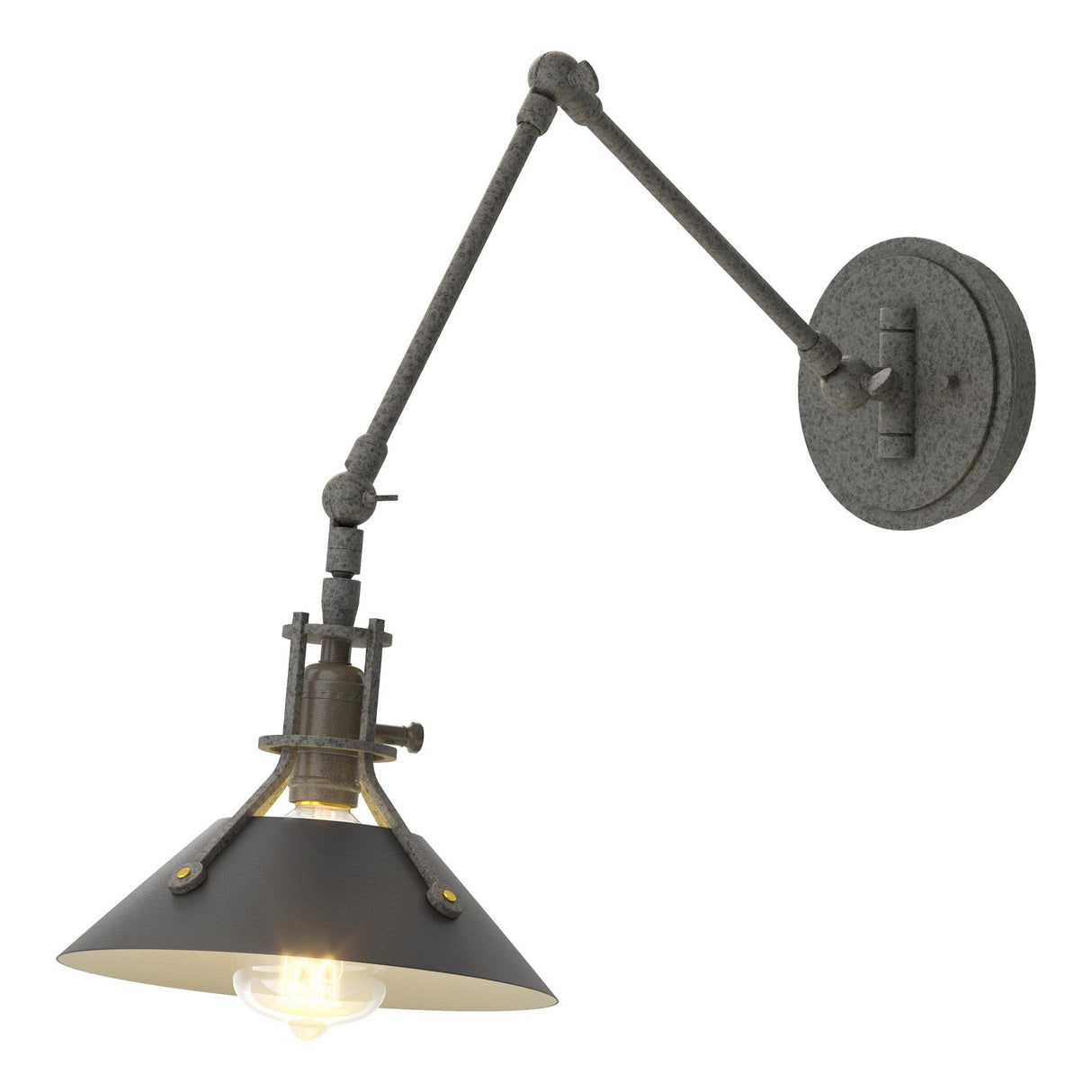 Hubbardton Forge 2015 Natural Iron Black Henry Sconce