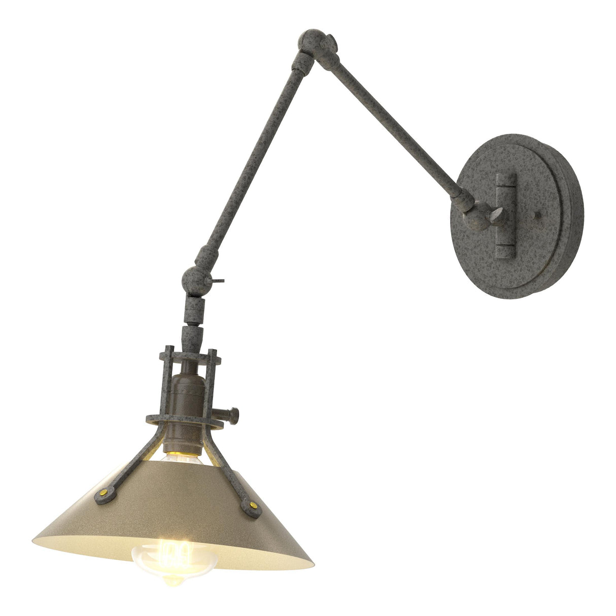 Hubbardton Forge 2015 Natural Iron Soft Gold Henry Sconce