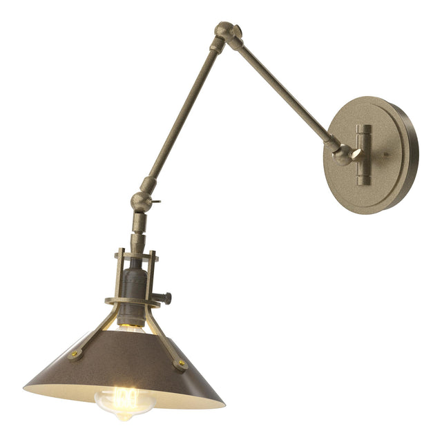 Hubbardton Forge 2015 Soft Gold Bronze Henry Sconce