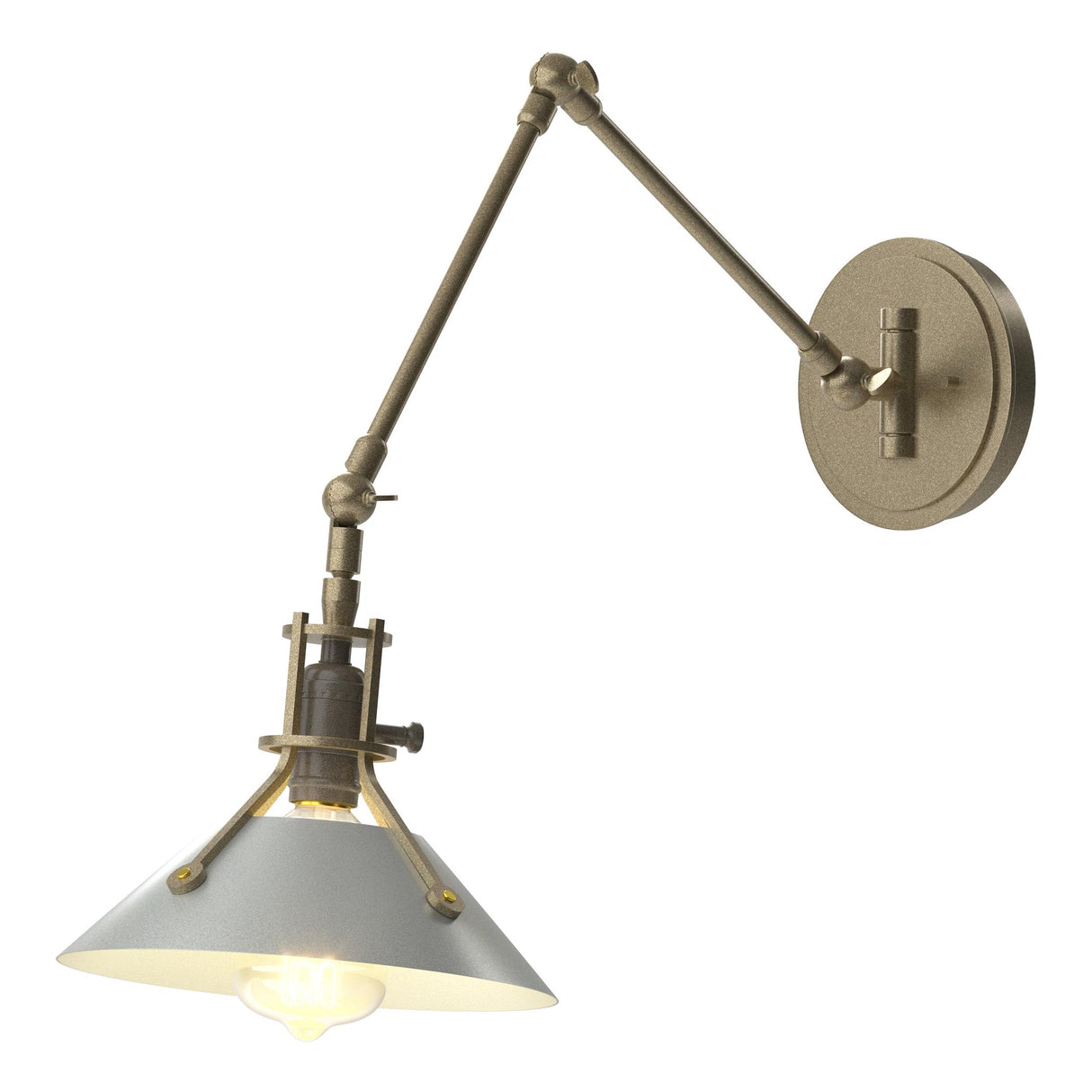 Hubbardton Forge 2015 Soft Gold Vintage Platinum Henry Sconce