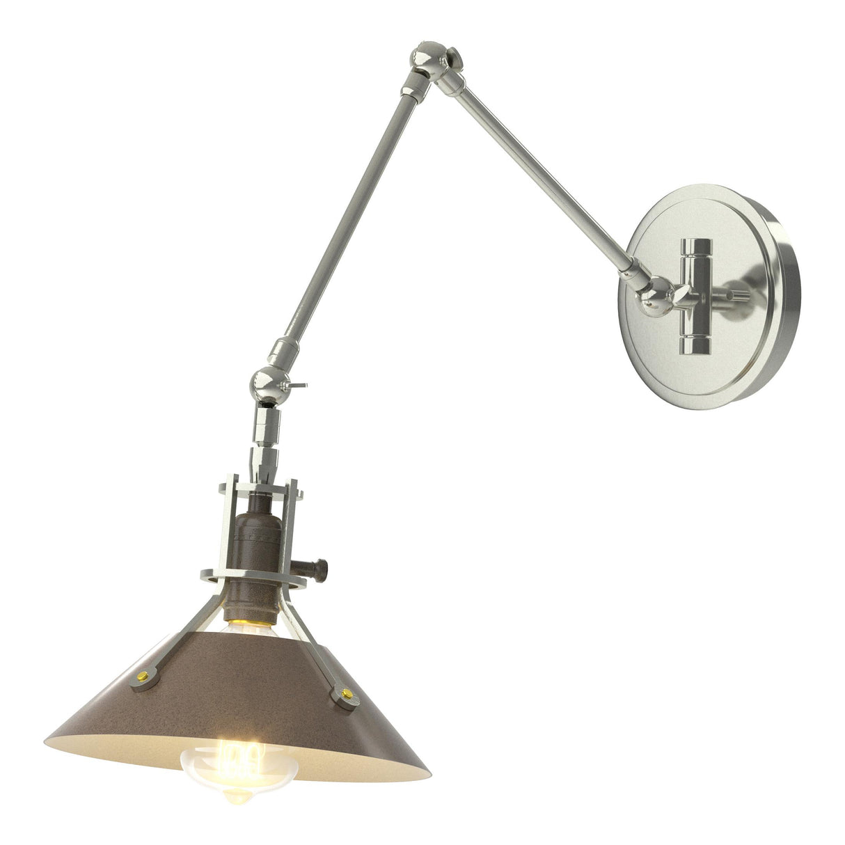 Hubbardton Forge 2015 Sterling Bronze Henry Sconce