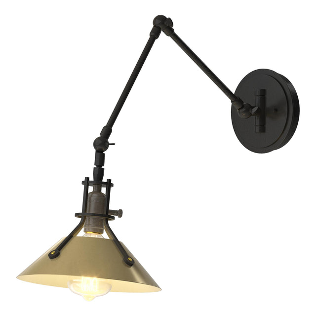 Hubbardton Forge 2015 Black Modern Brass Henry Sconce