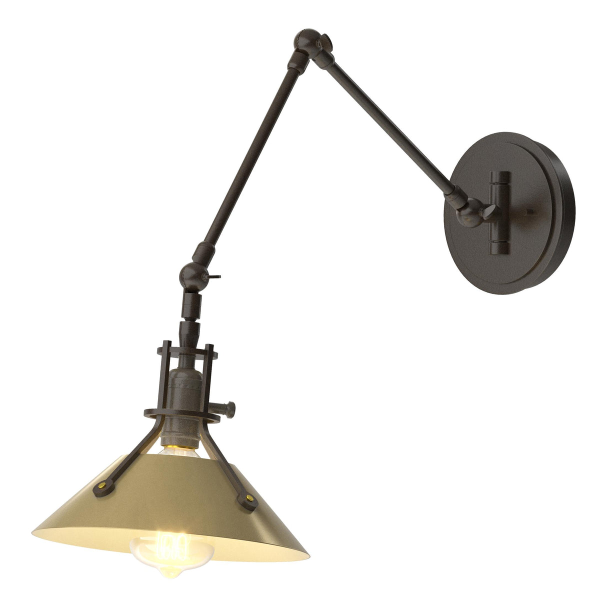 Hubbardton Forge 2015 Oil Rubbed Bronze Modern Brass Henry Sconce