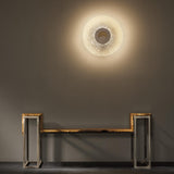 Hubbardton Forge 2022 Soft Gold 21" Clear Textured Glass (YW) Orbit Large LED Sconce