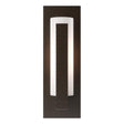 Hubbardton Forge 2002 Oil Rubbed Bronze Opal Glass (GG) Forged Vertical Bar Sconce - Steel Backplate