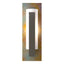 Hubbardton Forge 2022 Dark Smoke Copper Opal Glass (GG) Forged Vertical Bar Sconce - Cherry or Copper Backplate