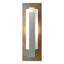 Hubbardton Forge 2022 Vintage Platinum Copper Opal Glass (GG) Forged Vertical Bar Sconce - Cherry or Copper Backplate