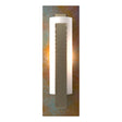 Hubbardton Forge 2022 Soft Gold Copper Opal Glass (GG) Forged Vertical Bar Sconce - Cherry or Copper Backplate