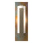 Hubbardton Forge 2022 Soft Gold Copper Opal Glass (GG) Forged Vertical Bar Sconce - Cherry or Copper Backplate