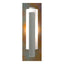 Hubbardton Forge 2022 Sterling Copper Opal Glass (GG) Forged Vertical Bar Sconce - Cherry or Copper Backplate
