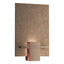 Hubbardton Forge 2010 Bronze Topaz Glass (ZB) Aperture Sconce