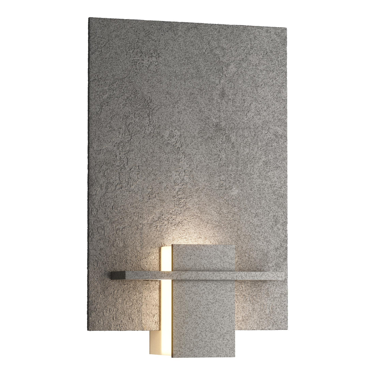 Hubbardton Forge 2010 Natural Iron White Art Glass (BB) Aperture Sconce