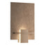Hubbardton Forge 2010 Bronze White Art Glass (BB) Aperture Sconce