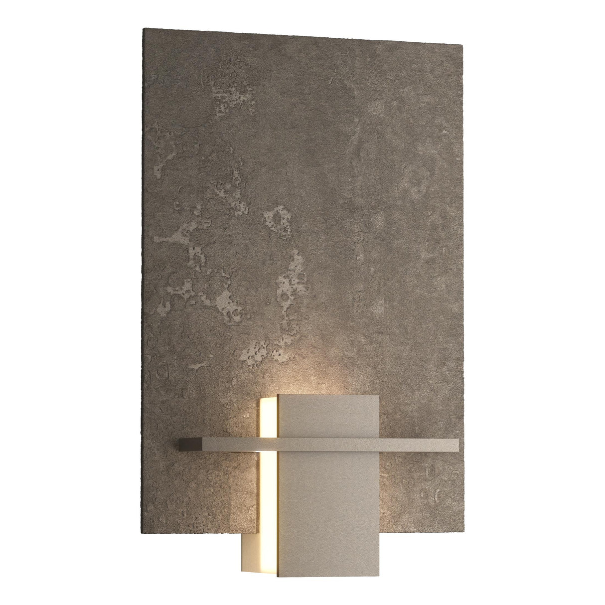 Hubbardton Forge 2010 Dark Smoke White Art Glass (BB) Aperture Sconce