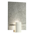 Hubbardton Forge 2010 Sterling White Art Glass (BB) Aperture Sconce