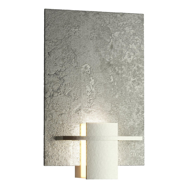 Hubbardton Forge 2010 Sterling White Art Glass (BB) Aperture Sconce
