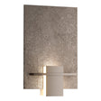 Hubbardton Forge 2010 Oil Rubbed Bronze White Art Glass (BB) Aperture Sconce