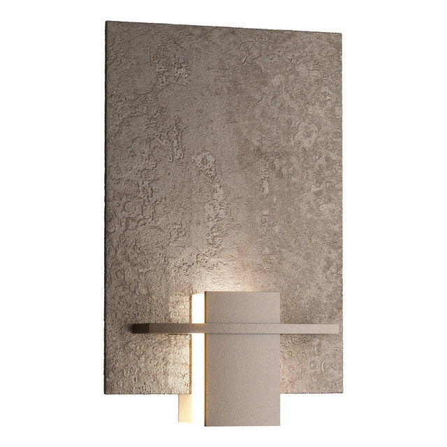 Hubbardton Forge 2010 Oil Rubbed Bronze White Art Glass (BB) Aperture Sconce