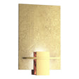 Hubbardton Forge 2010 Modern Brass Topaz Glass (ZB) Aperture Sconce