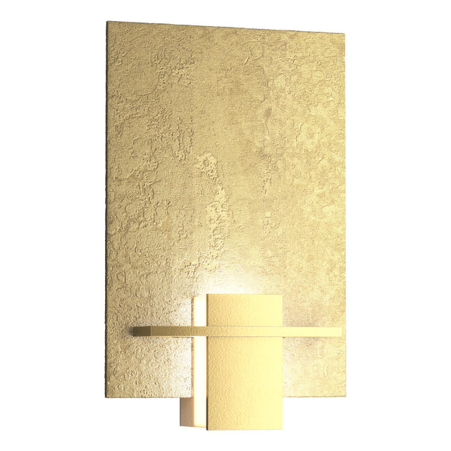 Hubbardton Forge 2010 Modern Brass White Art Glass (BB) Aperture Sconce