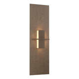 Hubbardton Forge 2010 Bronze White Art Glass (BB) Aperture Vertical Sconce