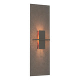 Hubbardton Forge 2010 Dark Smoke Topaz Glass (ZB) Aperture Vertical Sconce