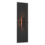 Hubbardton Forge 2010 Black Topaz Glass (ZB) Aperture Vertical Sconce